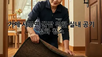 거제 사등면🏡 꿀잠 위한 실내 공기 정화 청소✨